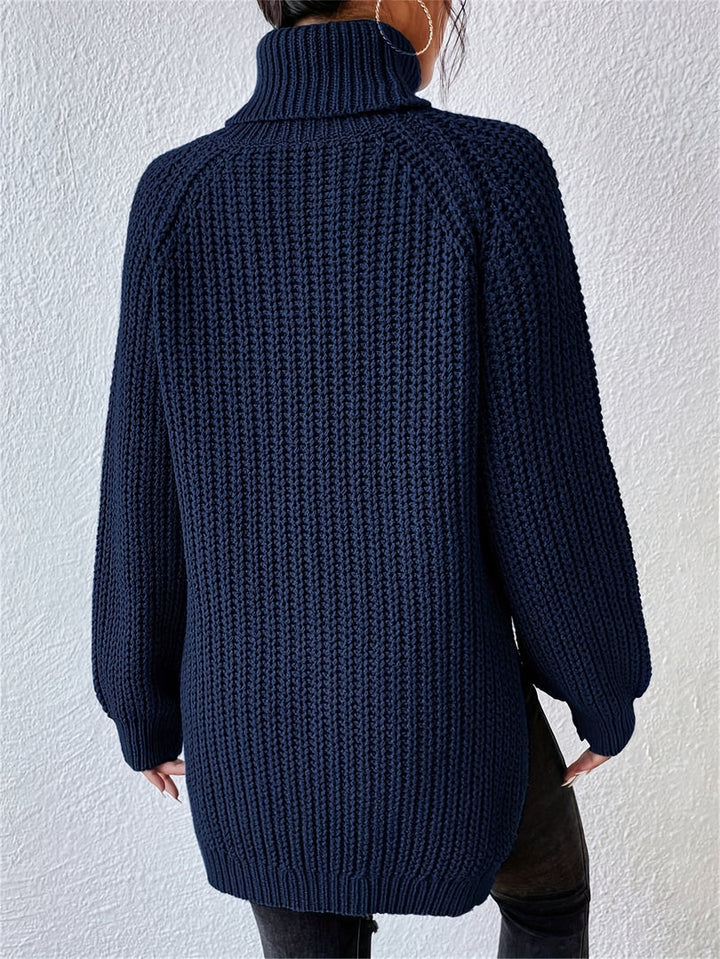 Lorina - Knit Turtleneck Long Sleeve Sweater