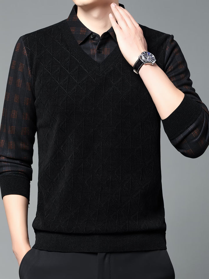 Alan - Long Sleeve Knitted Sweater