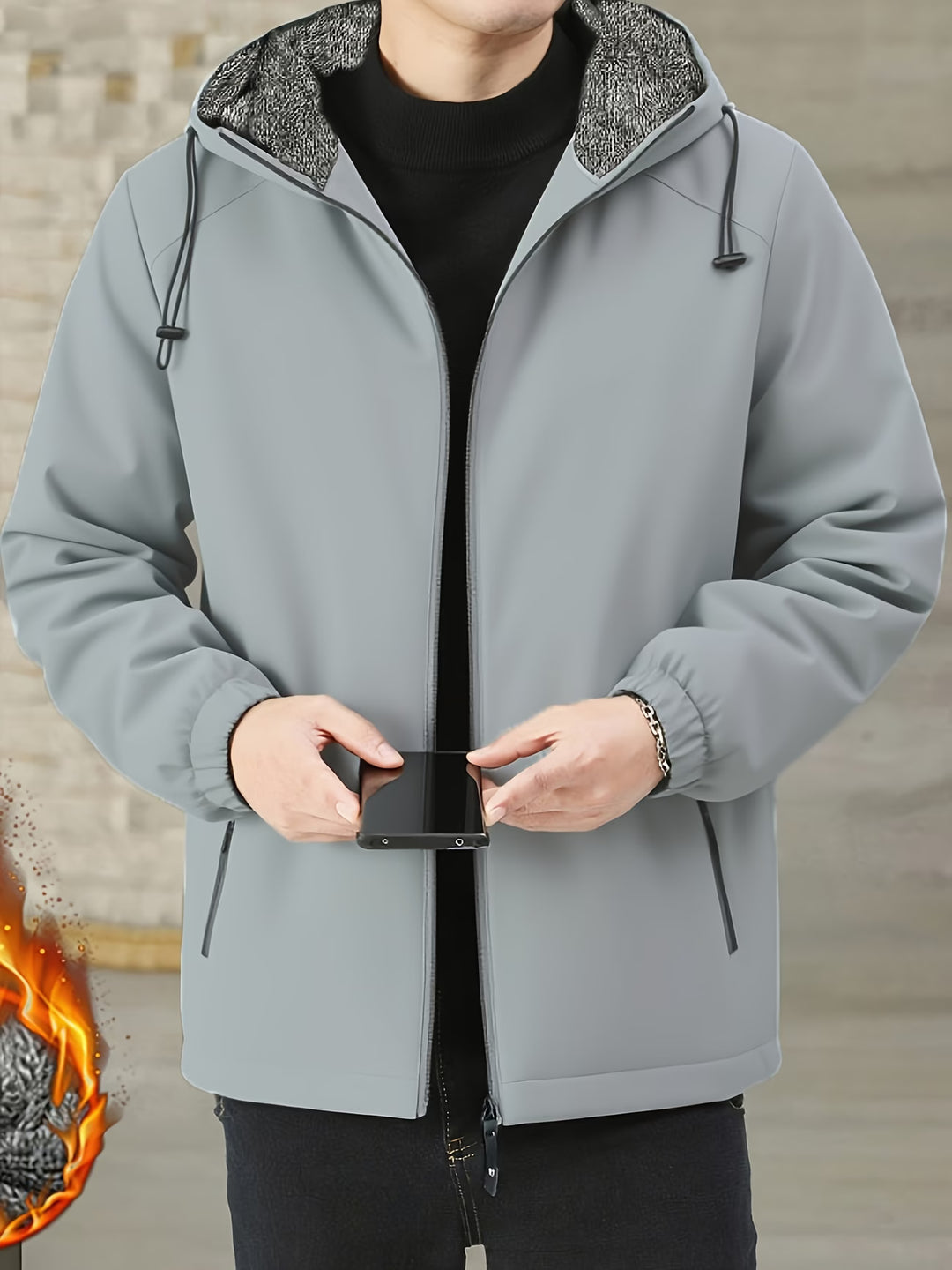 Oumar - Long Sleeve Zip-Up Jacket