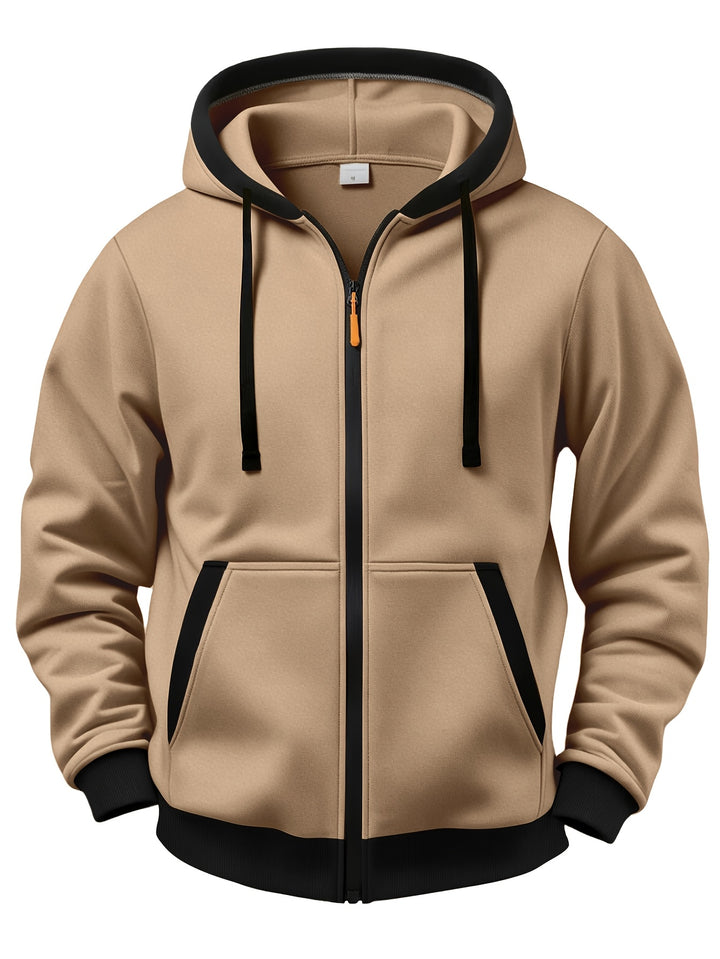 Mussoline - Casual Long Sleeve Winter Hooded With Zipper