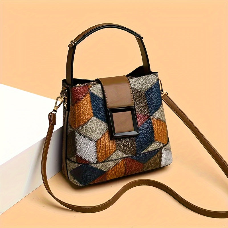 Maladho - Elegant Bucket Bag With Adjustable Shoulder Strap