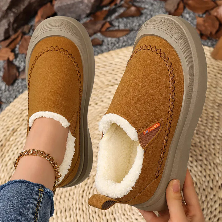 Adelya - Elegant Shoes With Faux Fur Lining