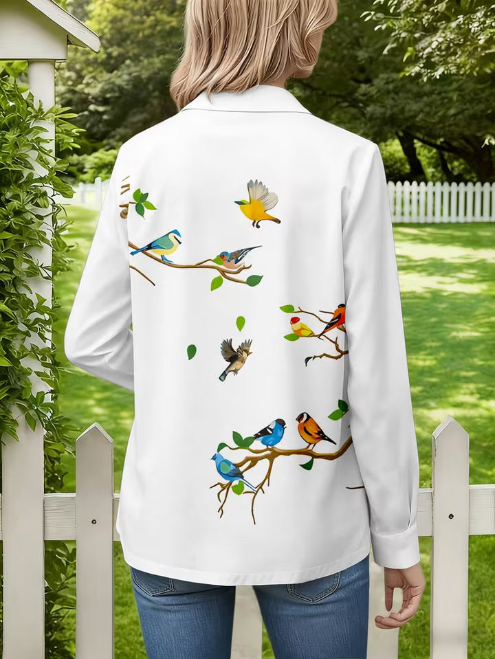 Joena - Long Sleeve Printed Shirt