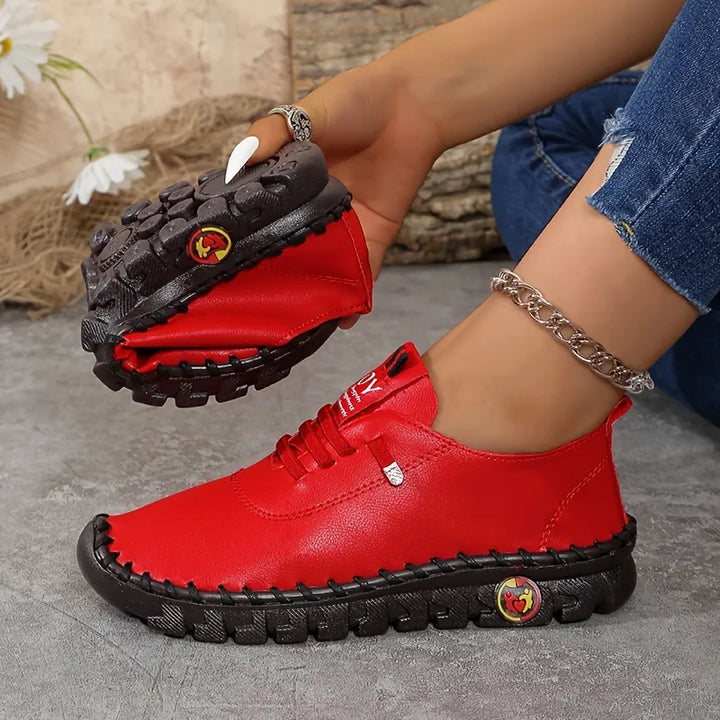 Hilga - Flexible Sole Lace Up Sneakers