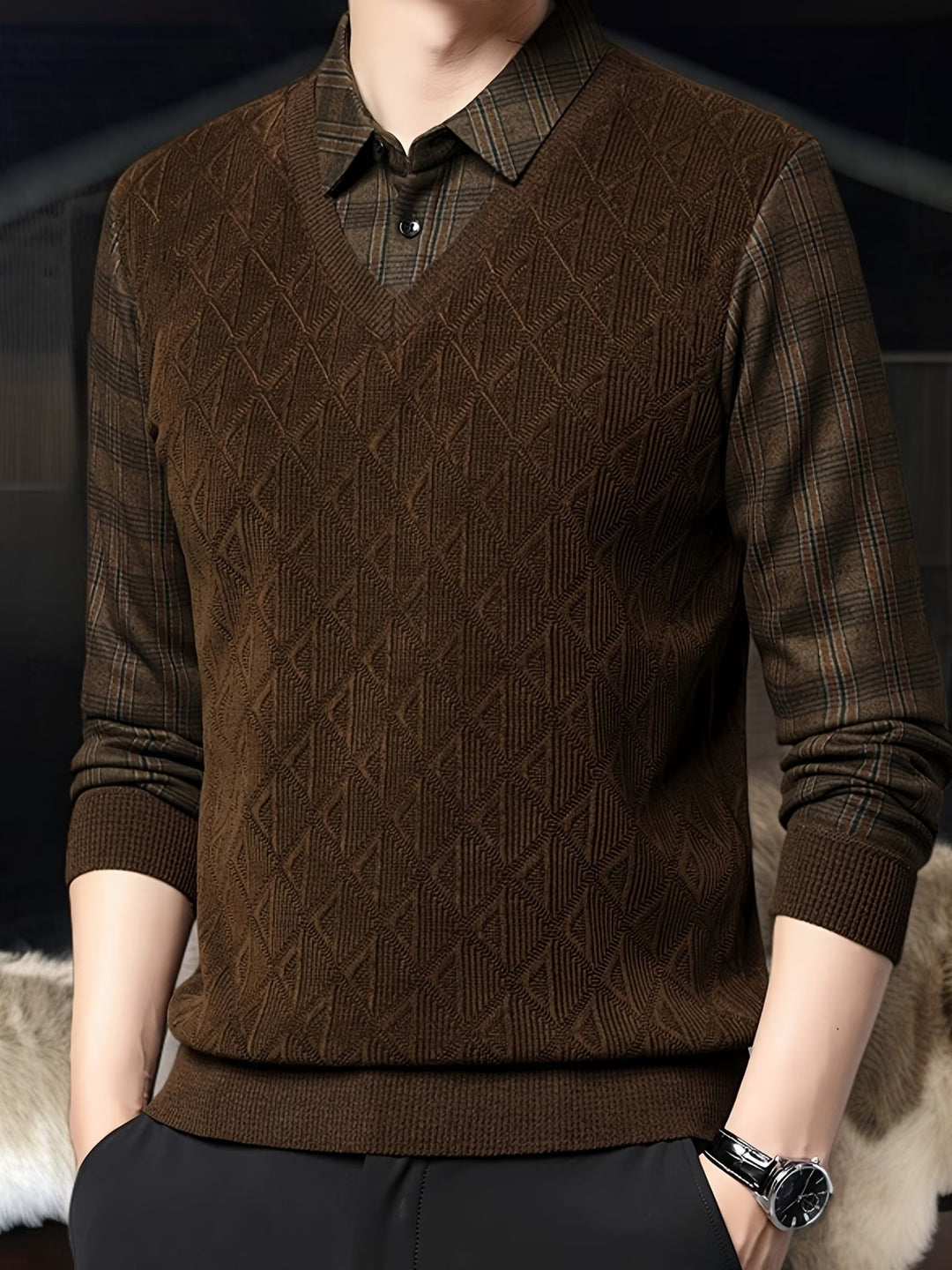 Alan - Long Sleeve Knitted Sweater