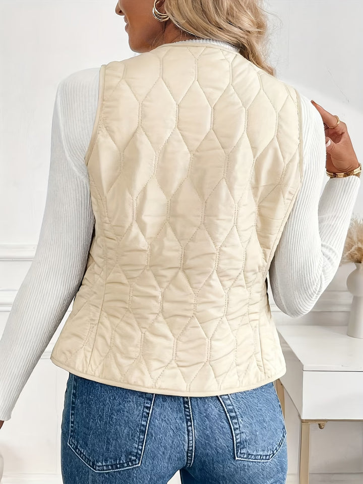 Mandia - Sleeveless Vest With Pockets
