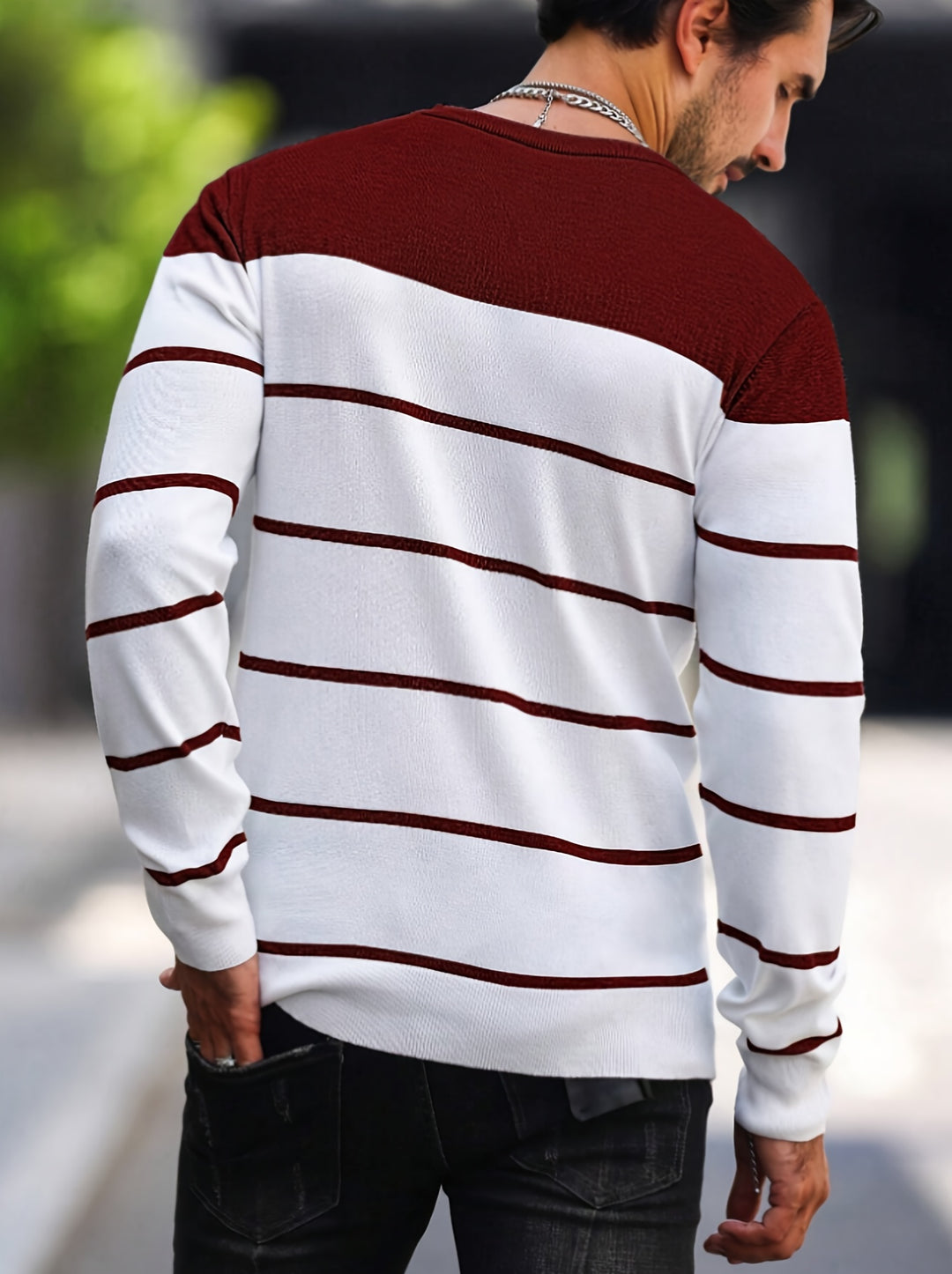 Michiel - Casual Striped Sweater With Long Sleeve
