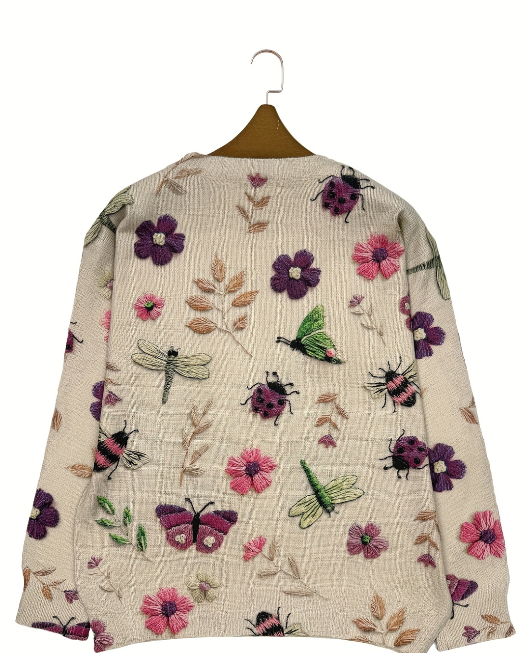 Lesa - Sweater With Floral and Insect Print