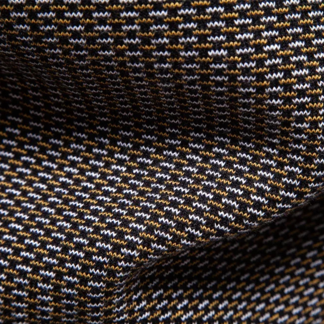 Limman - Half-Zip Jacquard Knit Sweater