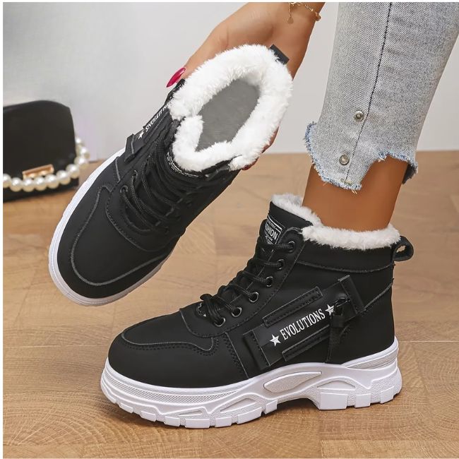 Nikiforos - Warm Lace-up Winter Ankle Sneakers