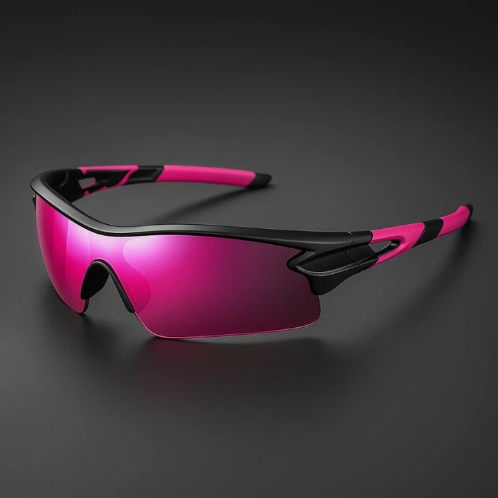 VeloShade - Mirrored Wraparound Sports Cycling Sunglasses