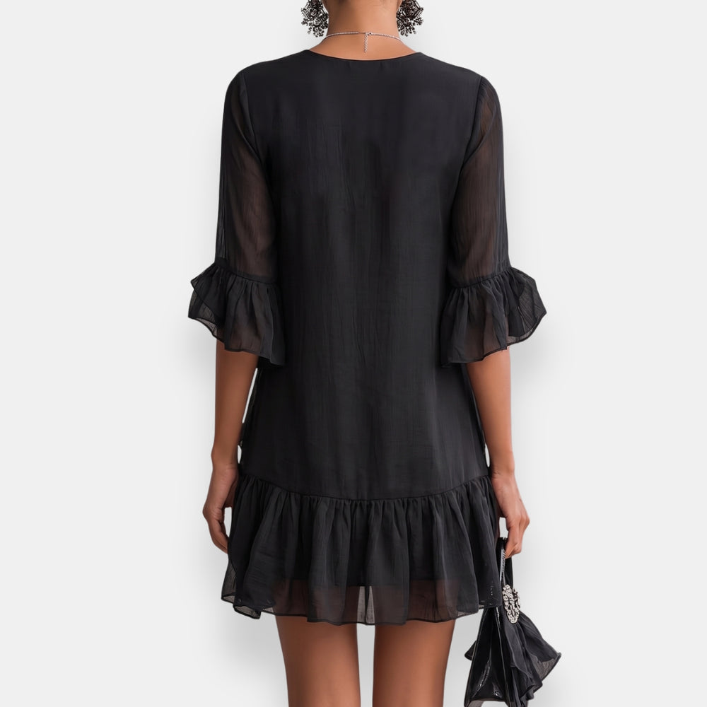 Lussina - Short Ruffled Dress