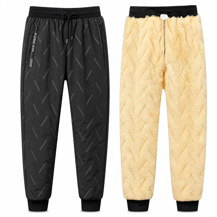 Kervina - Relaxed Fit Sports Pants With Sherpa Lining