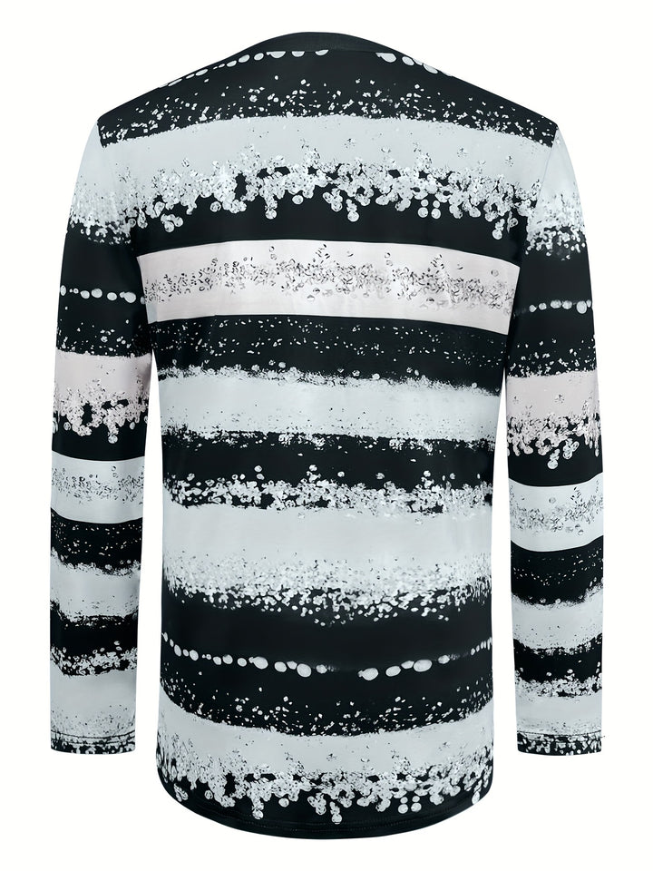 Tamilya - Casual Long Sleeve Striped Shirt