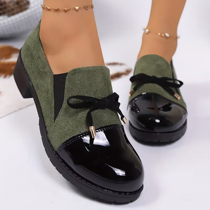Saiphin - Loafers With Bow and Glossy Toe Cap