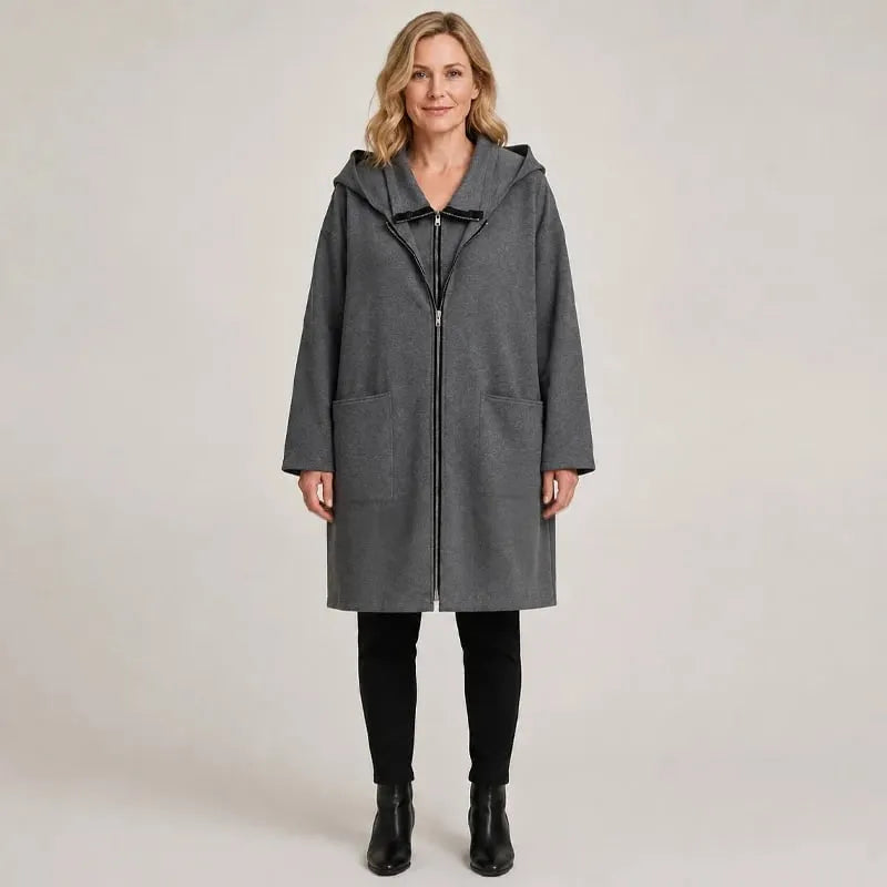 Cerina - Mid-Length Hooded Jacket