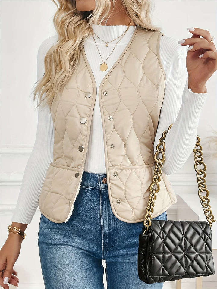 Mandia - Sleeveless Vest With Pockets