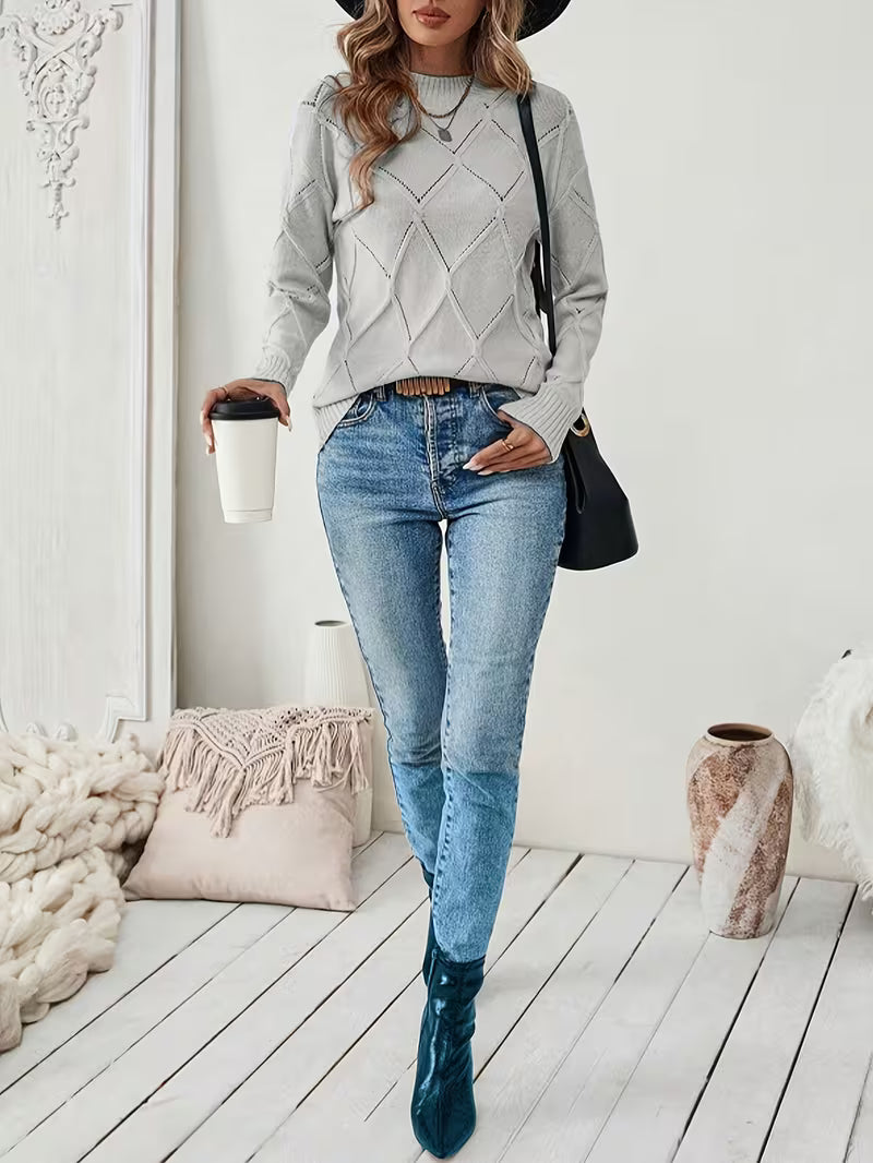 Filisha - Round Neck Knitted Sweater