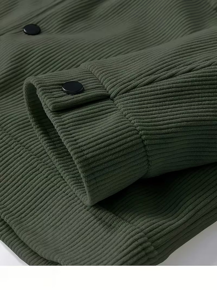 Matthaus - Corduroy Jacket With Collar and Flap Pockets