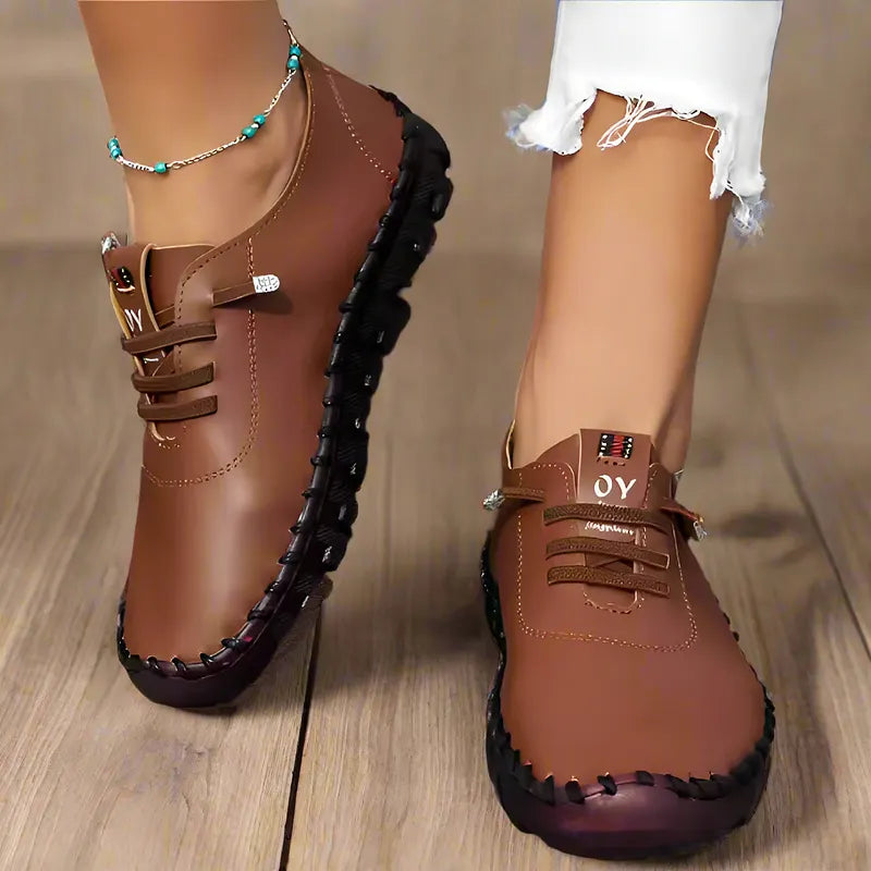 Hilga - Flexible Sole Lace Up Sneakers