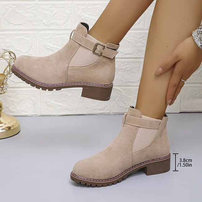 Fakina - Ankle Boots With Decorative Buckle