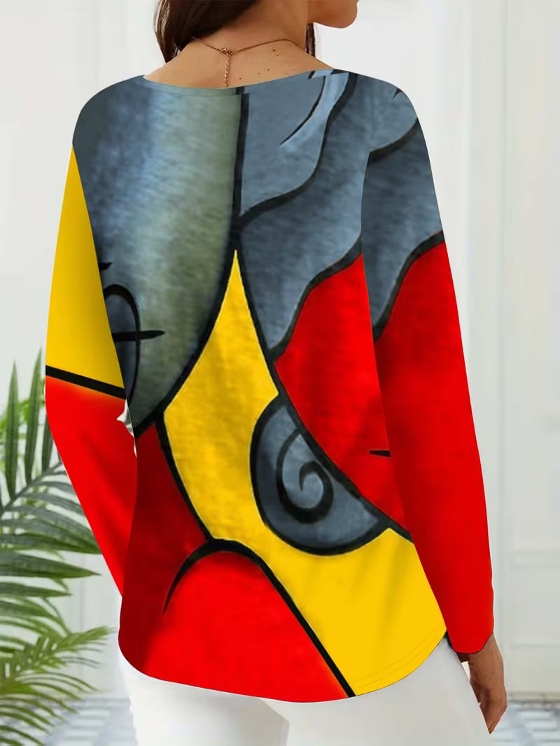 Limmina - Abstract Geometric Print Top