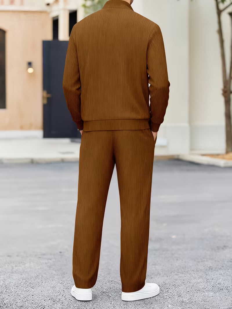 Cian - Quarter-Zip Two-Piece Tracksuit Set