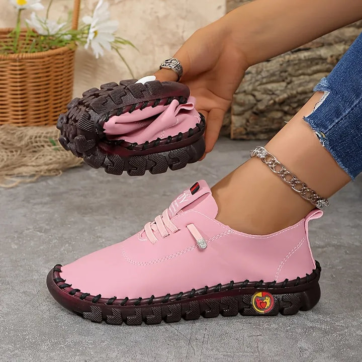 Hilga - Flexible Sole Lace Up Sneakers