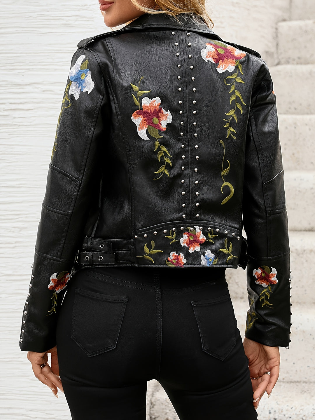 Litsitso - Floral Print Short Jacket