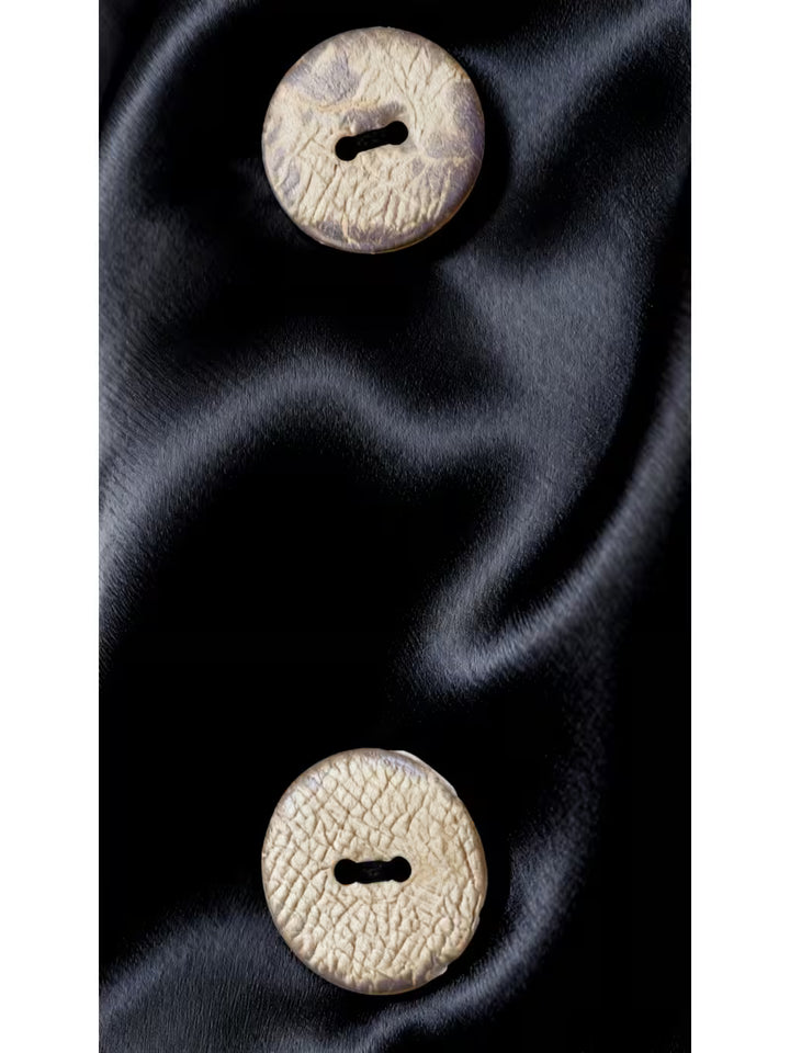 Belina - Satin Square Neck Button Top
