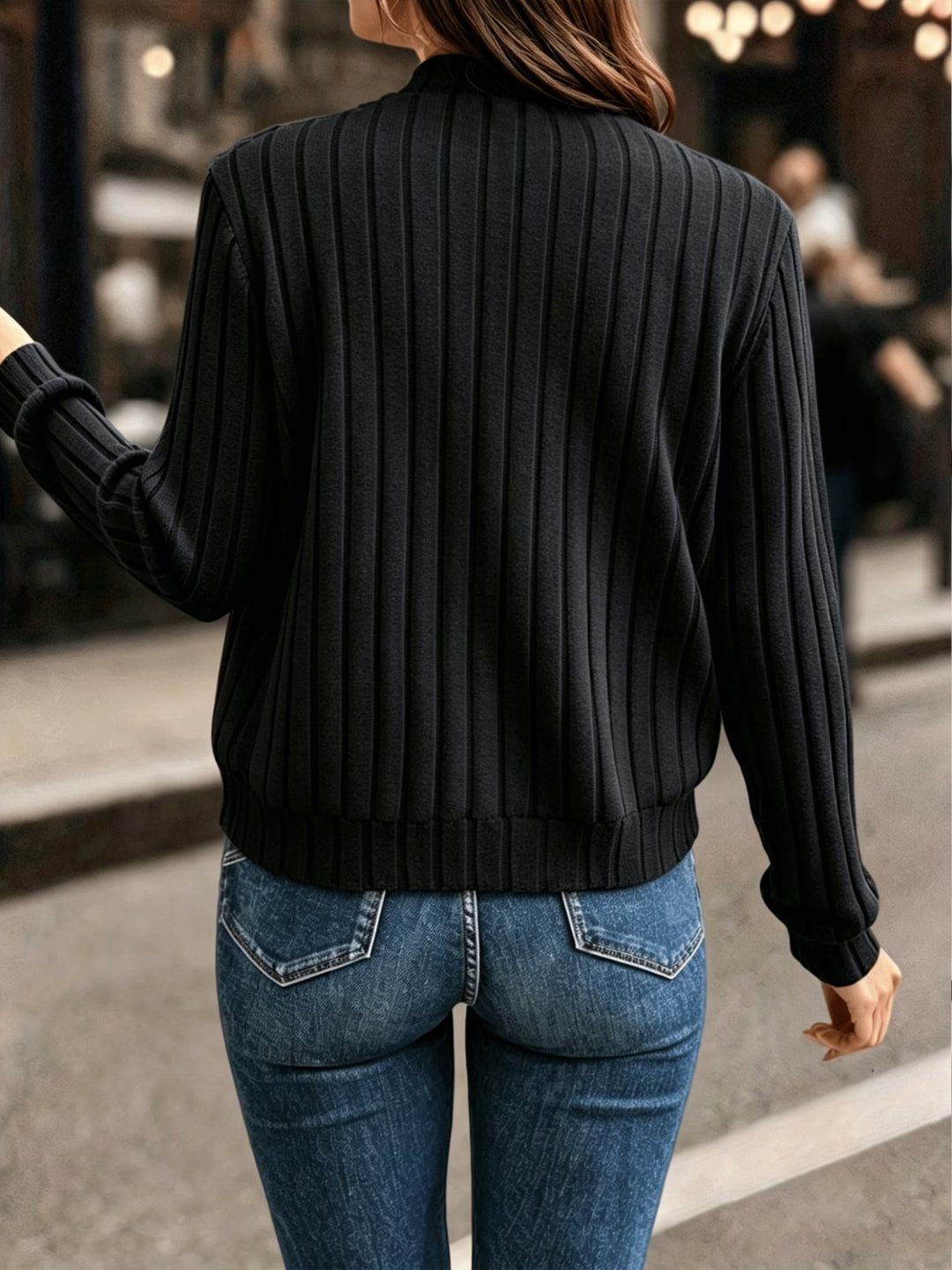 Nalia - Lone Sleeve Knitted Jacket