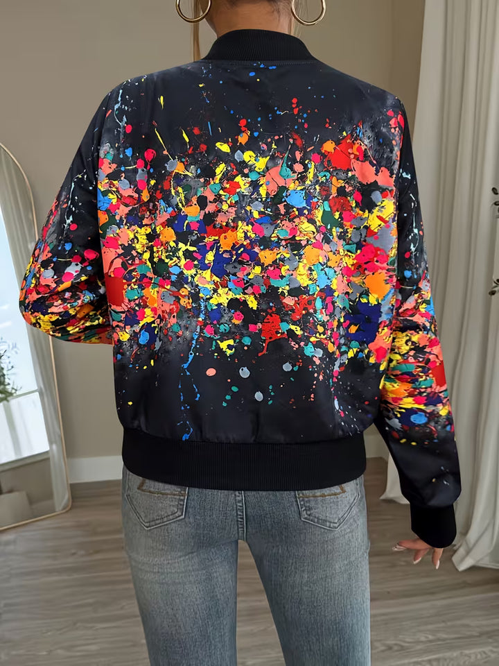 Riena - Vibrant Tie-Dye Print Jacket