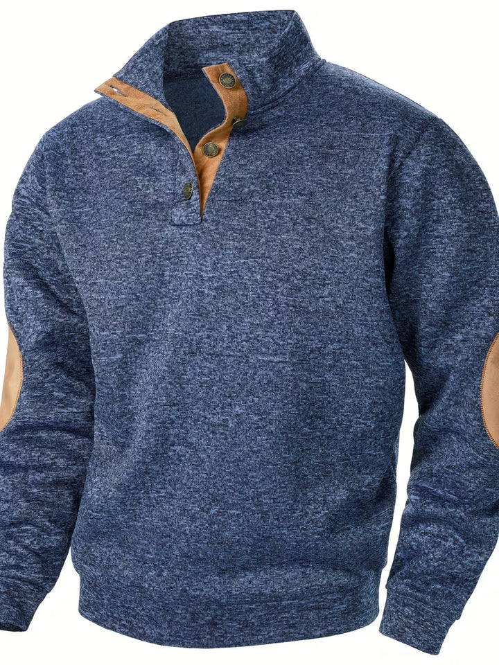 Kashyap - Stand Collar Long Sleeve Sweatshirt