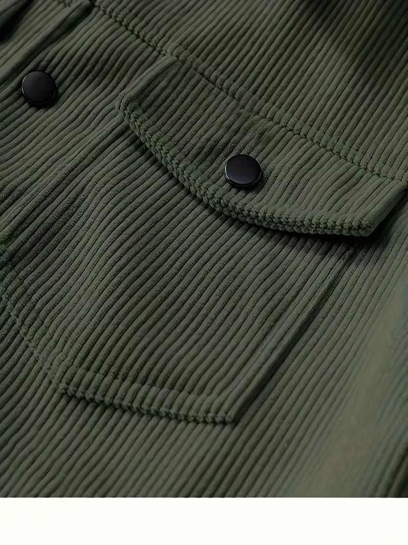 Matthaus - Corduroy Jacket With Collar and Flap Pockets