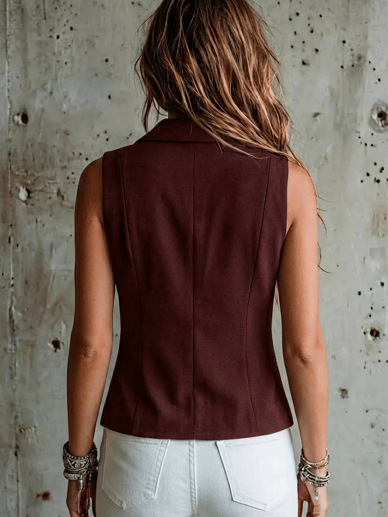 Arden - Elegant Suit Vest With Pockets