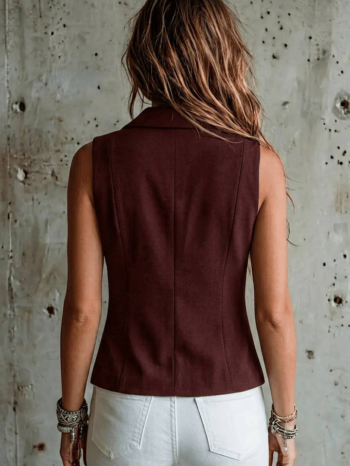 Arden - Elegant Suit Vest With Pockets