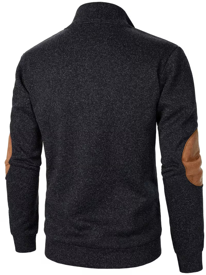 Kashyap - Stand Collar Long Sleeve Sweatshirt