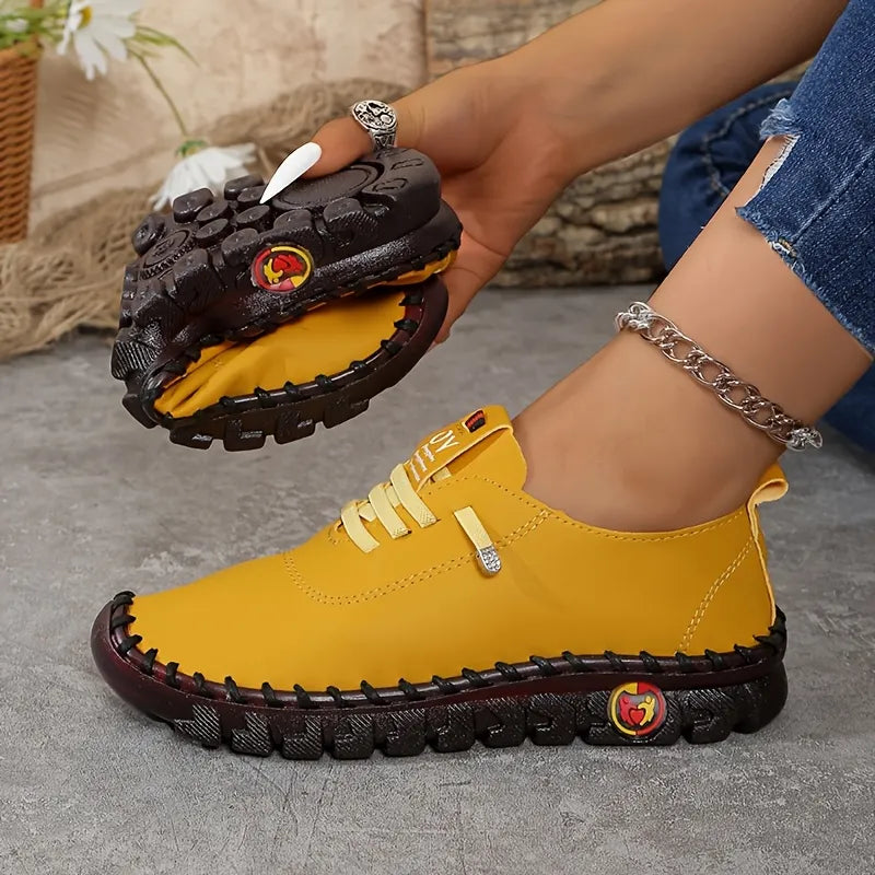 Hilga - Flexible Sole Lace Up Sneakers