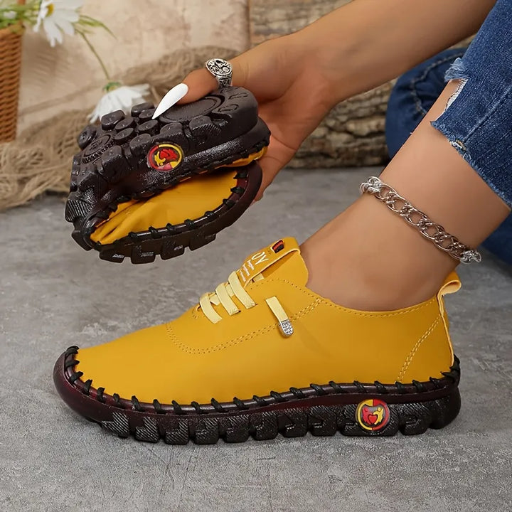 Hilga - Flexible Sole Lace Up Sneakers