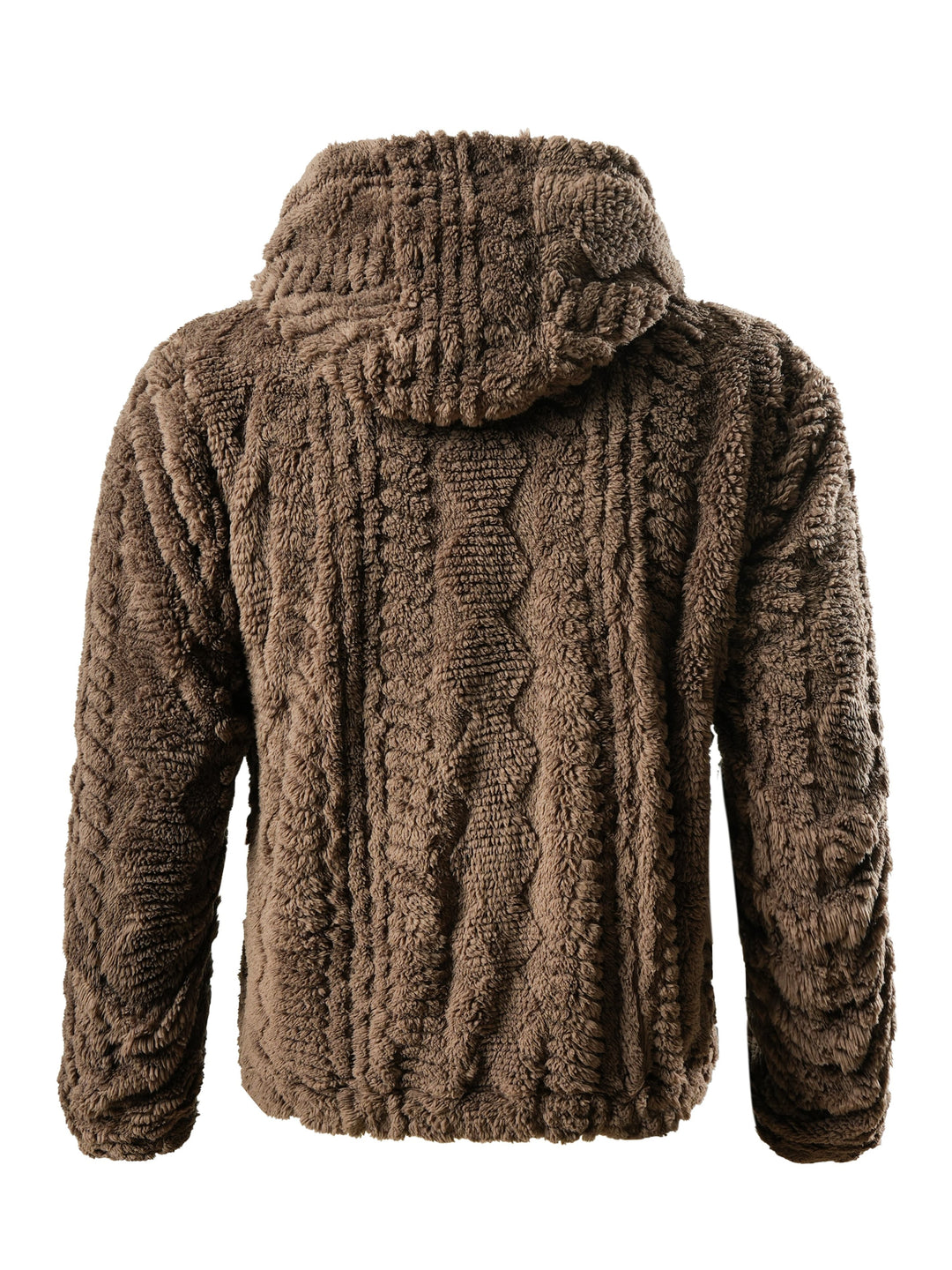 Bingwa - Long Sleeve Hooded Jacket With Zipper