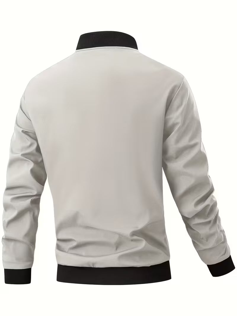 Akrum - Casual Bomber Jacket With Zipper
