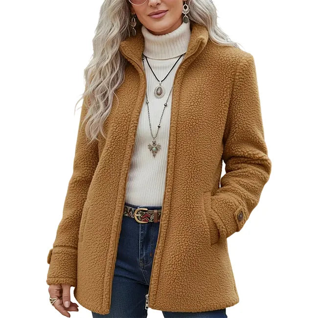 Elanne - Casual Jacket With Stand Up Collar
