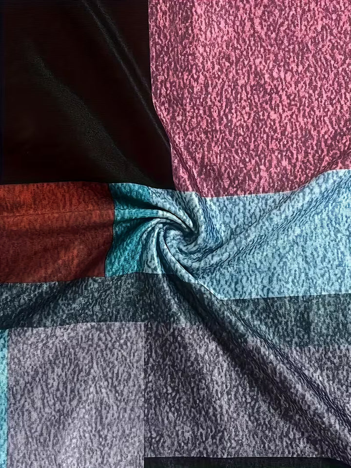 Ishinia - Vibrant Geometric Pattern Top