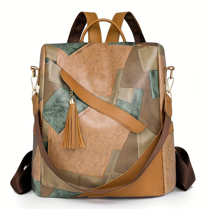 Vinika - Checkered Anti-Theft Backpack