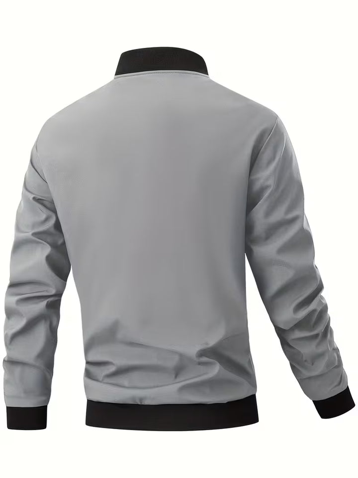 Akrum - Casual Bomber Jacket With Zipper