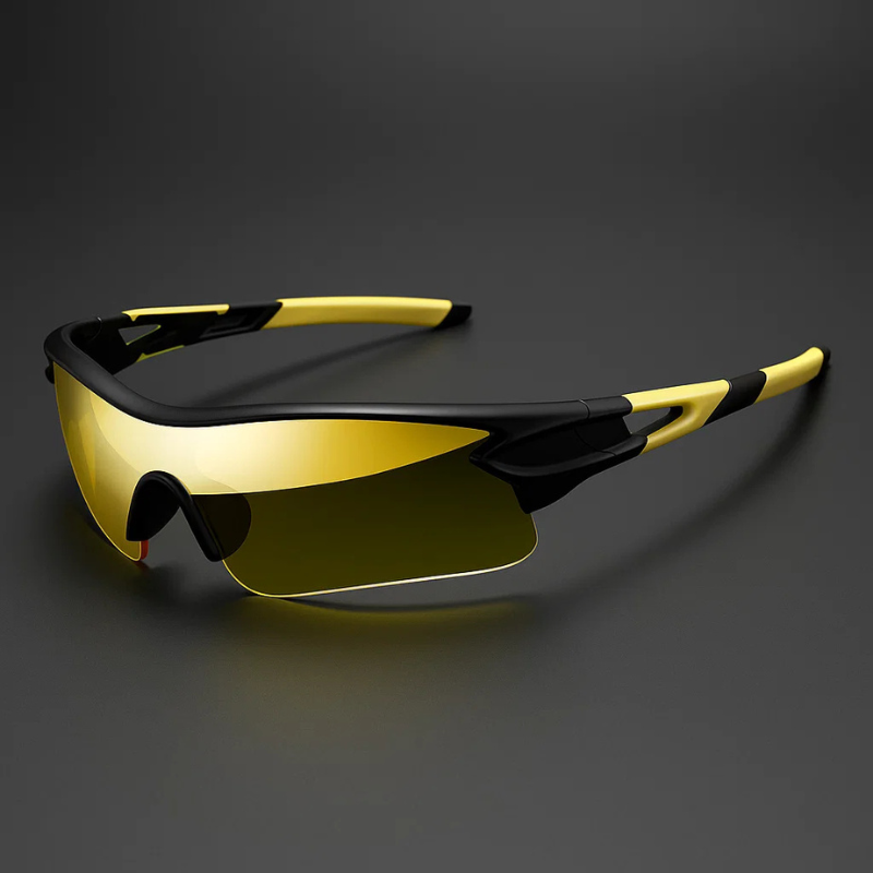 VeloShade - Mirrored Wraparound Sports Cycling Sunglasses