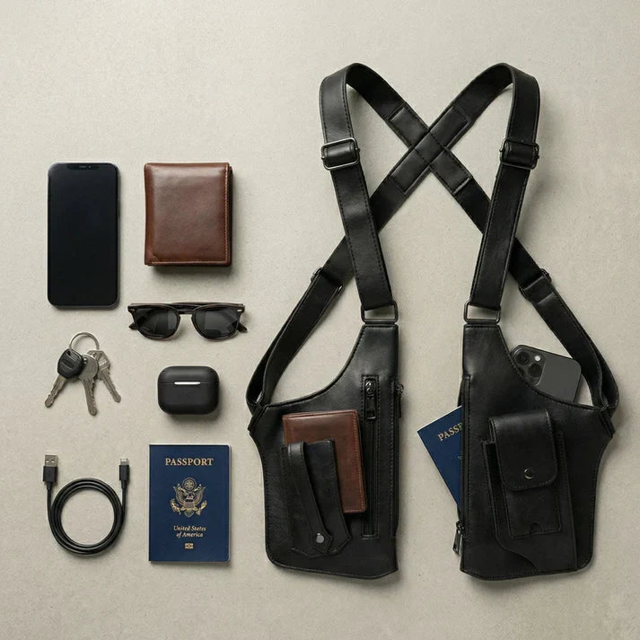 Brousseau - Adjustable Crossbody Utility Holster Bag Harness