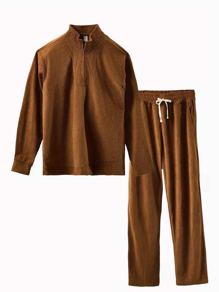 Cian - Quarter-Zip Two-Piece Tracksuit Set