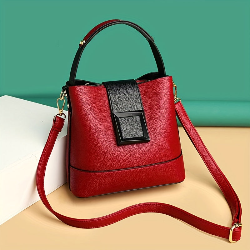 Maladho - Elegant Bucket Bag With Adjustable Shoulder Strap