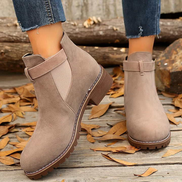 Miniya - Ankle Boots With Buckle Straps